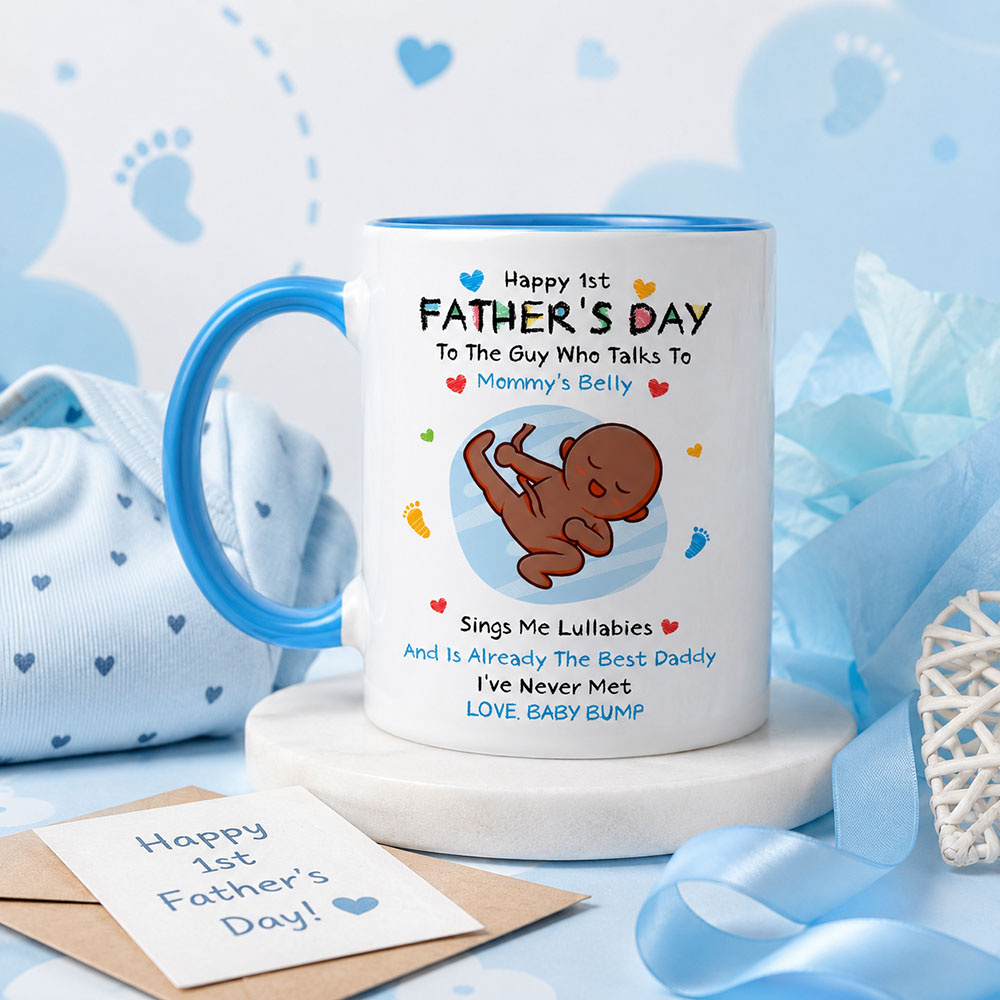 Daddy We Haven’t Met Yet First Father’s Day Mug