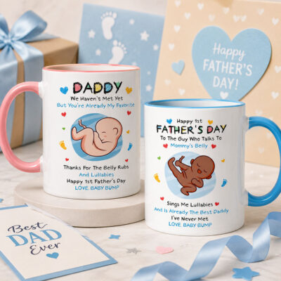 First Father’s Day Mugs From Baby Bump Gift Collection
